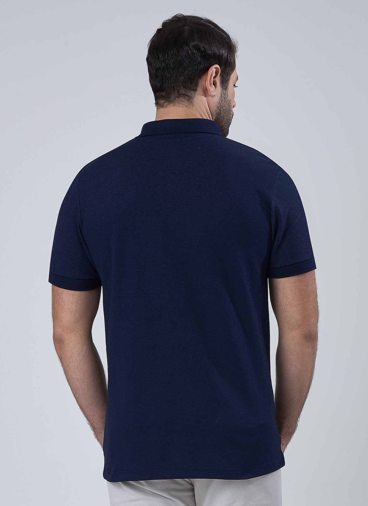 Camisa Polo Masculina Piquet Marinho