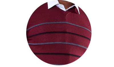 sueter listrado bordo