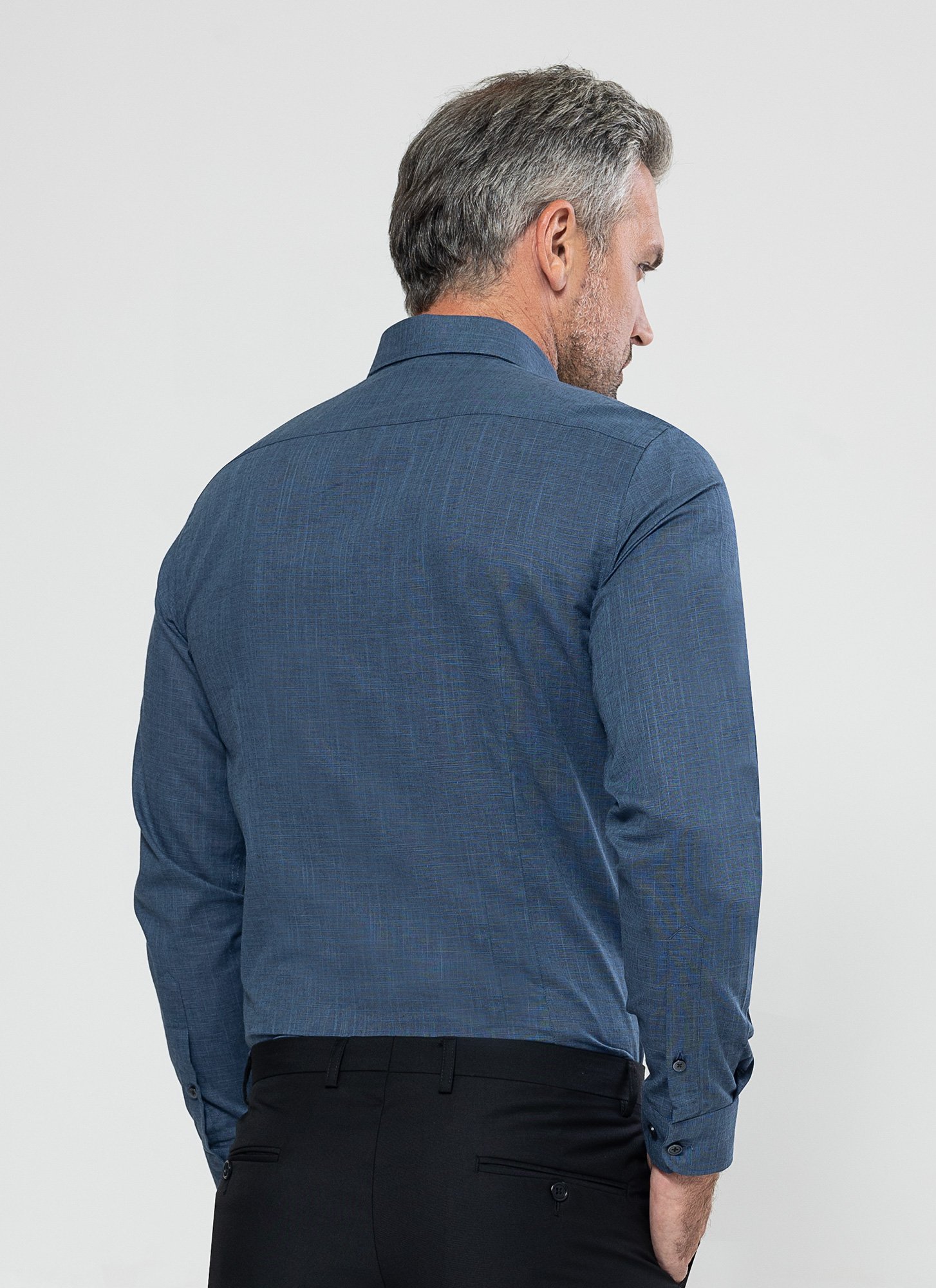 Camisa Button Down Happy Fashion Lisa Azul Petróleo