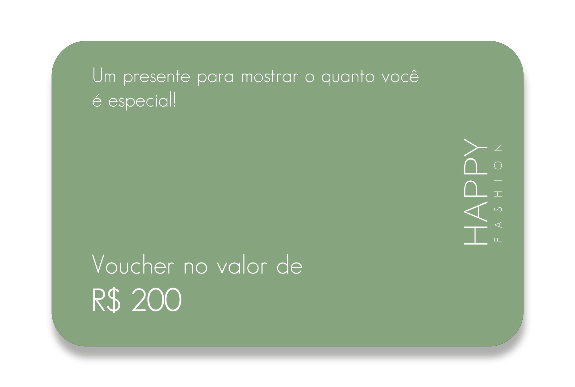 Cartão Presente Happy - R$200