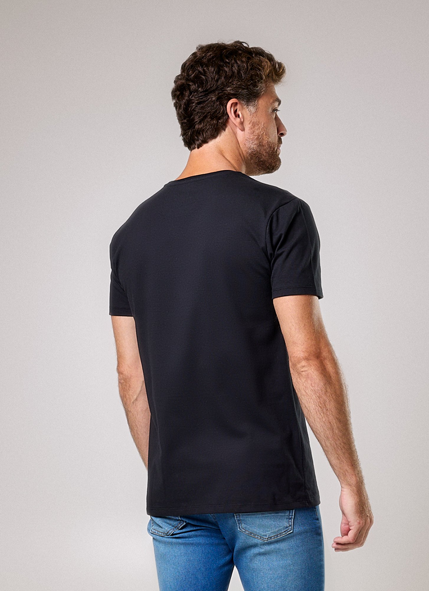 Camiseta Básica Masculina Preta