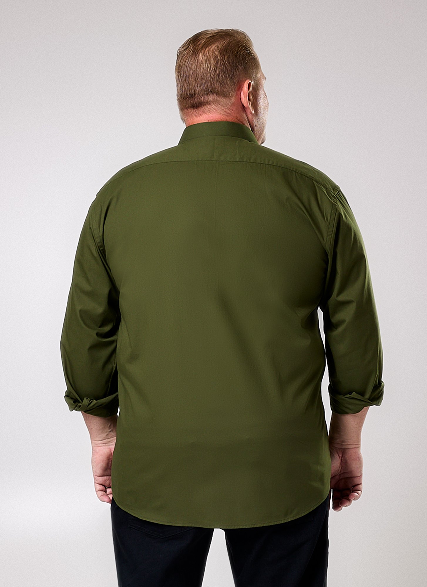 TFW49 オリーブグリーン Mサイズシャツ Camisa Manga Longa Masculina Plus Size Gregory Verde Musgo