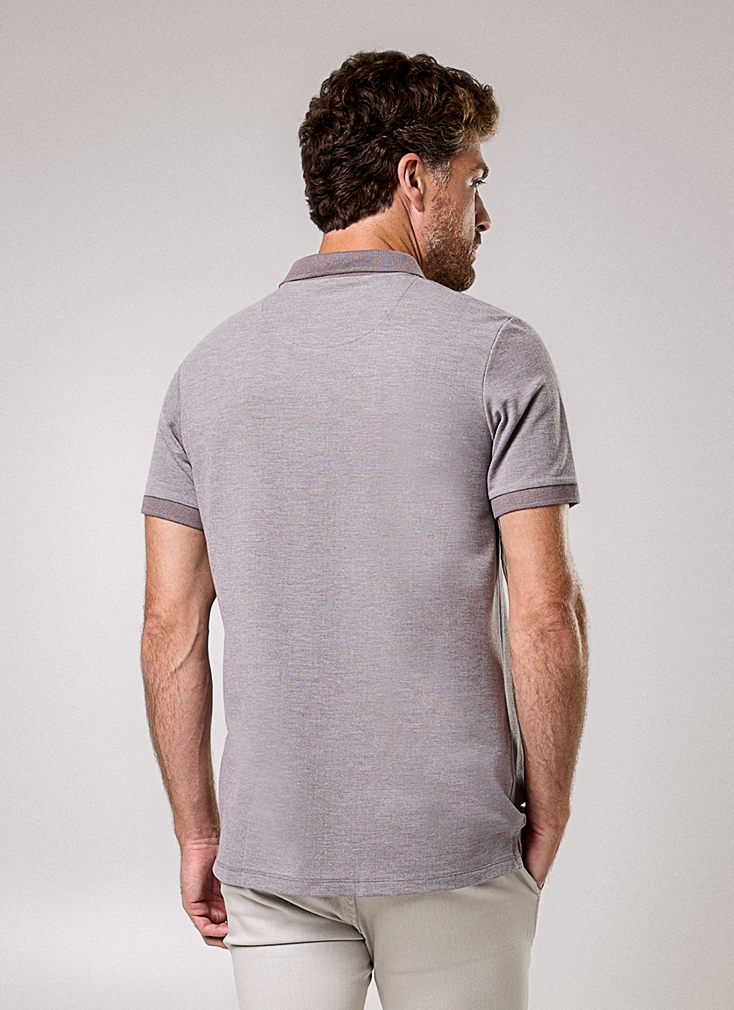 Camisa Polo Masculina Andy Cinza