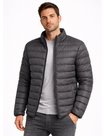 jaqueta puffer cinza