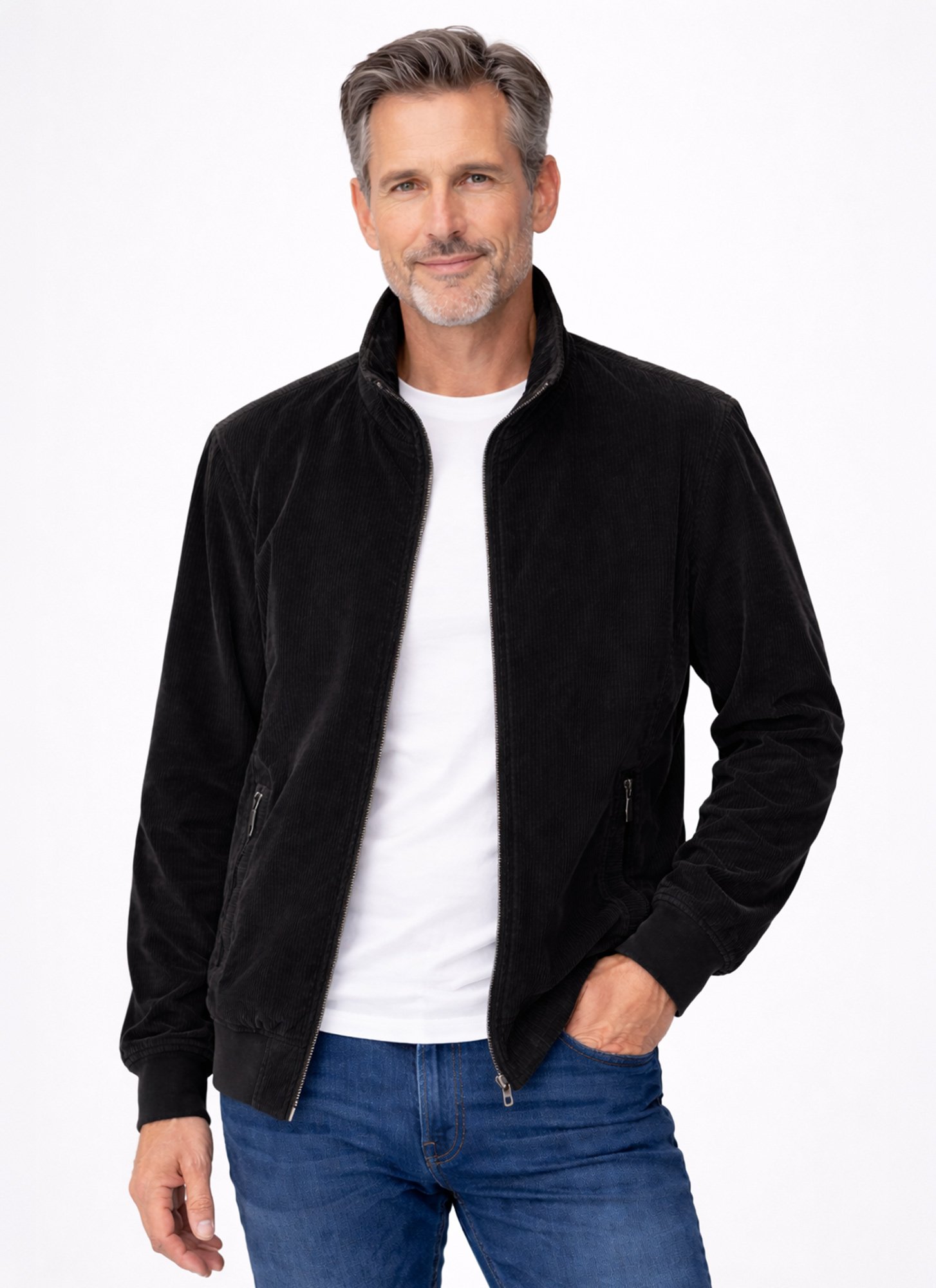 jaqueta camurca preto